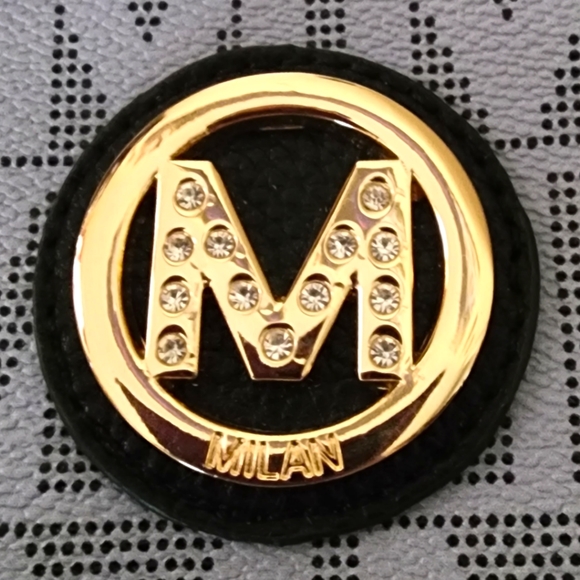 MFK Collection Helen Milan M Signature Crossbody Wristlet by Mia K. - Picture 2 of 7